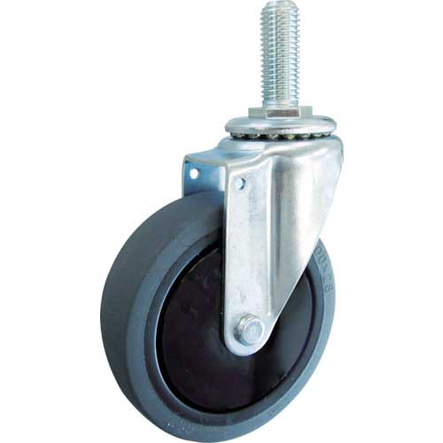 TRUSCO ねじ込み式静音エラストマーキャスター 自在 TYST SEL