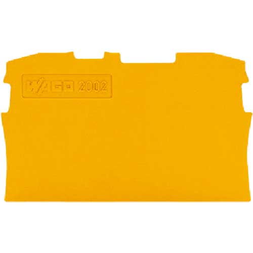 WAGO 端子台エンドプレート2001・2002・2201・2202シリーズ共用2線式 橙 10個 2002-1292-PK