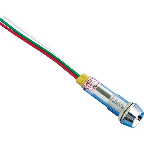 サカヅメ 2色(赤・緑)点灯LED表示灯 2DUL-10JPL Φ10 2DUL-10JPL-DC5V-60V-RG/C