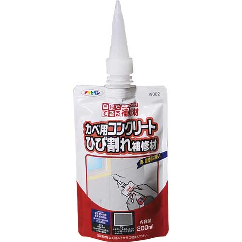 【廃番】アサヒペン ワンタッチカベ用コンクリートひび割れ補修材 200ML 310866