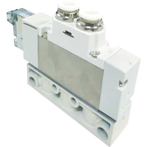 CKD 電磁弁 パイロット式5ポート弁 4GAシリーズ 1.2C φ6ワンタッチ継手 DC24V 4GA110R-C6-3