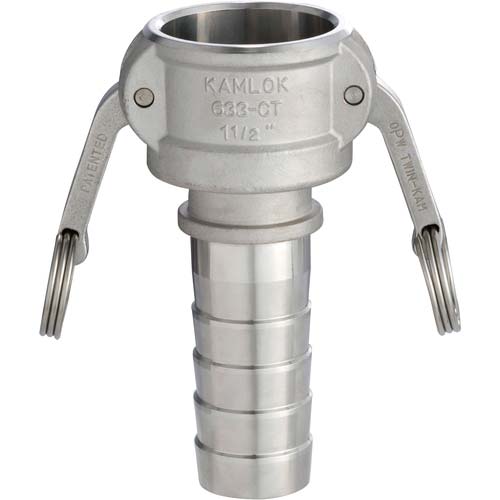TOYOX カムロック カプラー ホースシャンク(細め) ステンレス 633-CT 1インチ SST 633-CT-1-SST