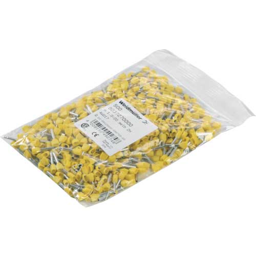 ワイドミュラー 2本用絶縁カバー付圧着端子 H0.75/16 ZH W SV フ 9004900000