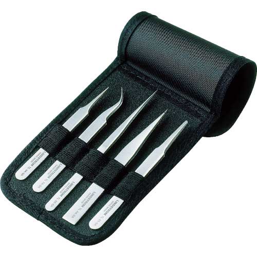 リンドストローム 静電気対策ESDピンセット 非磁性 5本 アソート TLSS-SA-SL、TLAA-SA-SL他 9855