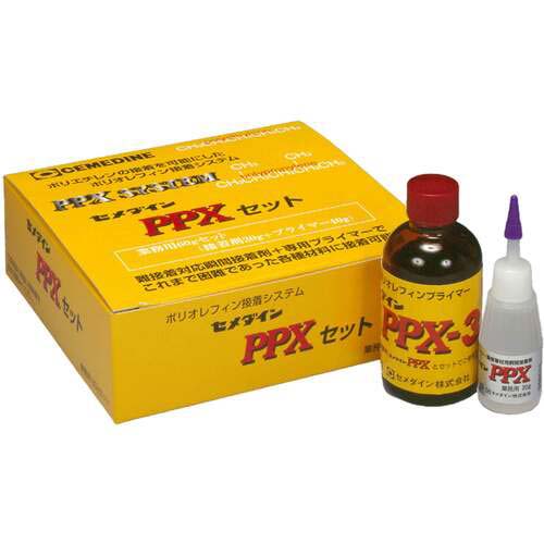 セメダイン PPXセット 60gセット(基材20g+プライマー40g)(業務用)(ポリオレフィン・難接着剤用瞬間接着剤) AC-110