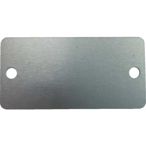 IM 刻印用アルミプレート 20×40×0.8 2-φ3 4-R2 10枚入 AL-204H