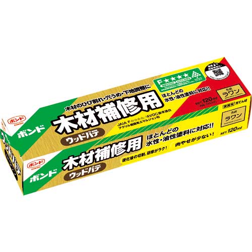 コニシ ウッドパテ ラワン 120ml #25721 紅白 BWP-200