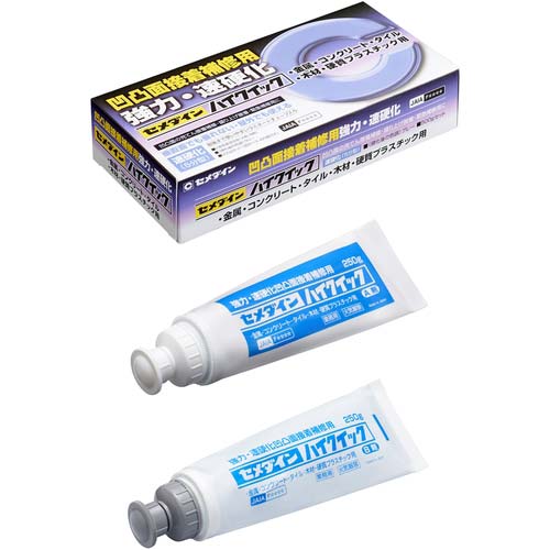 セメダイン ハイクイック 500gセット (灰色)(5分硬化型) CA-290