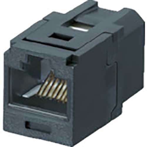 PANDUIT カテゴリ6A JJアダプタ(RJ45中継用ジャック) 黒 CC6X88BL