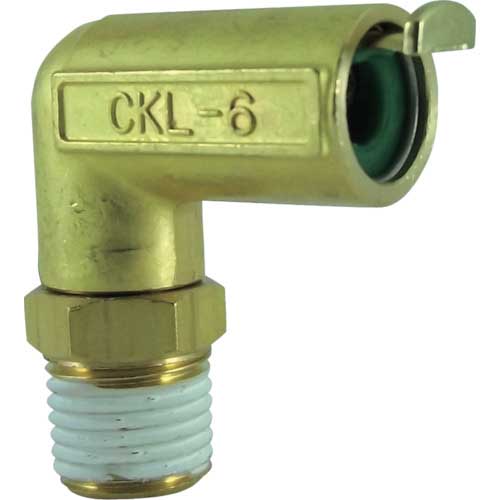 チヨダ タッチコネクターエルボコネクター(金属) 接続口径R1/4 CKL-6-02