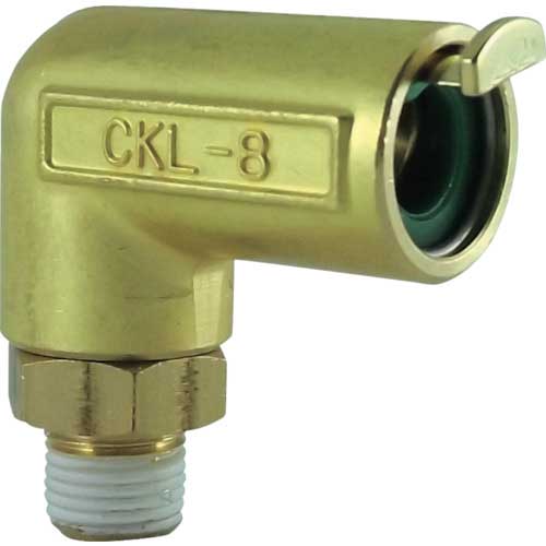 チヨダ タッチコネクターエルボコネクター(金属) 接続口径R1/8 CKL-8-01