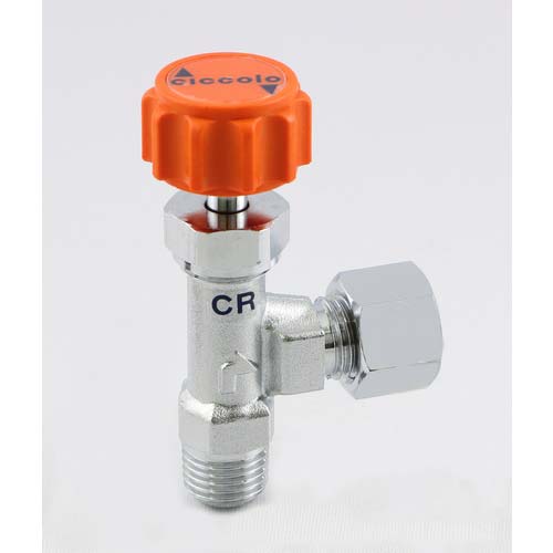 ASOH ニードルバルブ チッコロ リングジョイント型 PT1/4×Φ6 CR-3206