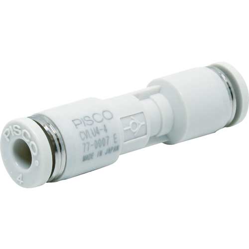 PISCO 低作動圧チェックバルブ ユニオンストレート CVLU4-4