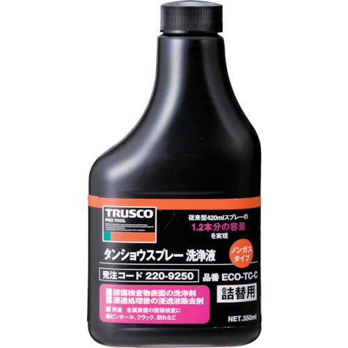TRUSCO αタンショウノンガスタイプ 洗浄液替ボトル 350ml ECO-TC-C