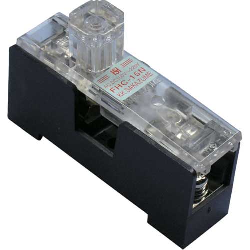 サカヅメ ヒューズホルダー(溶断時赤ネオン点灯) FHC-15N