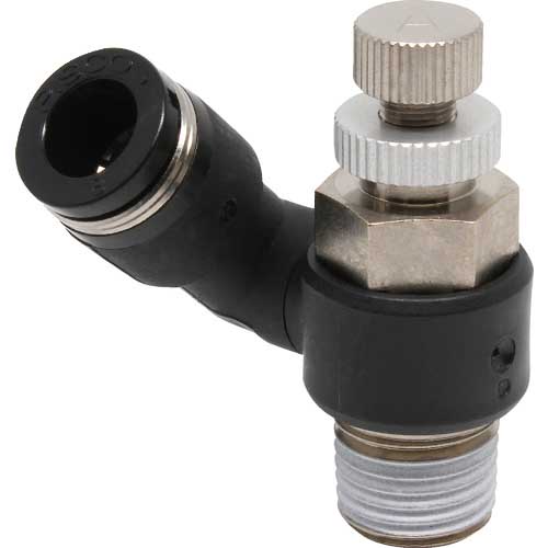 PISCO スピードコントローラ フリー メーターアウト制御チューブ8ネジR1/4 JSS8-02A