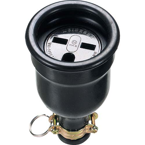 明工 防水コネクターボデー接地2P ME2628-N