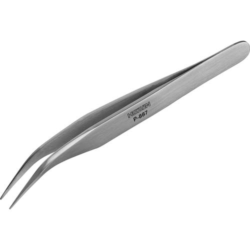HOZAN 先曲がりピンセット 130mm P-887