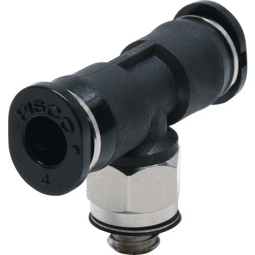 PISCO チューブフィッティングミニ ティーチューブ4ネジM5色M PB4-M5M