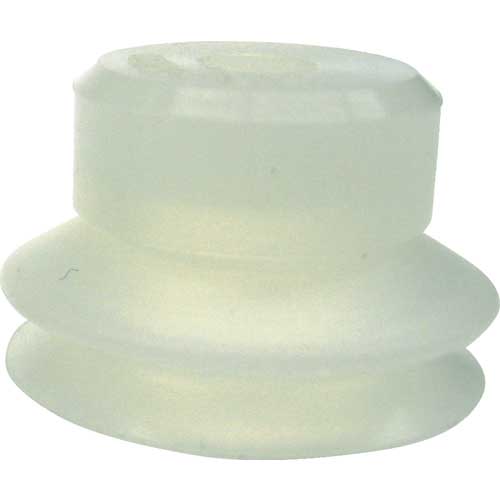 CONVUM 吸着パッド ジャバラワンタッチ取付 Φ8 シリコンゴム 乳白色 PJG-8-S