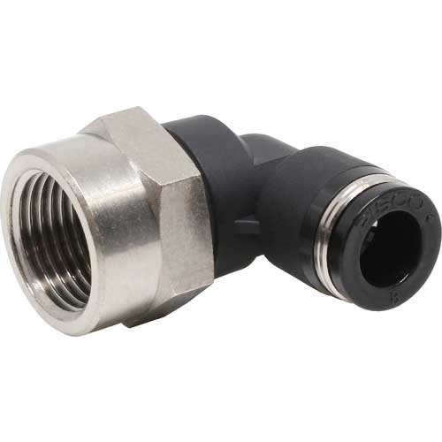 PISCO チューブフィッティング メスエルボチューブ8ネジR3/8 PLF8-03