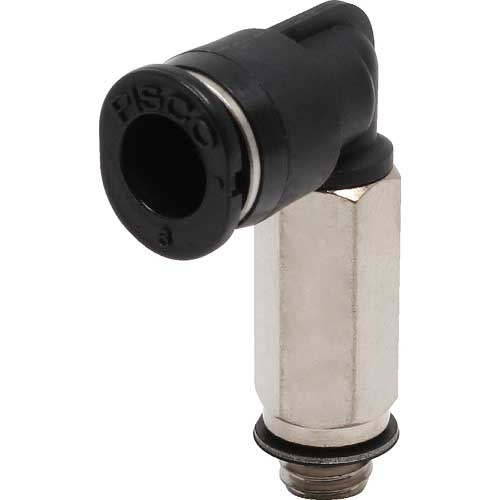 PISCO チューブフィッティングミニ ロングエルボ チューブ6 接続口径M6×1 PLL6-M6M