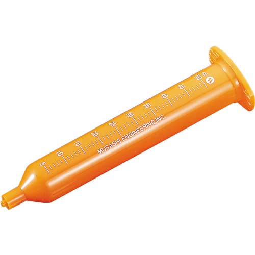 MUSASHI ディスペンサー UVブロックシリンジ Fタイプ 目盛付 50ml 50本入り PSY-50FU-OR-M