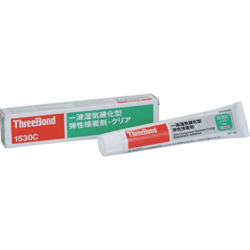 THREEBOND 湿気硬化型弾性接着剤 TB1530C 150g 半透明 広範囲材料接着 クリアタイプ(1530CA) TB1530C-150