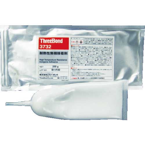 【廃番】THREEBOND 【冷蔵品】無機系耐熱接着剤 TB3732 200g 白色(3732AA)