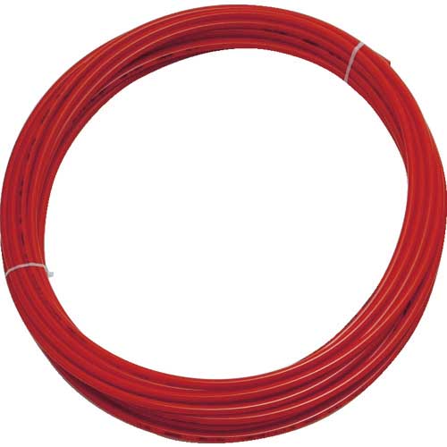 TRUSCO ポリウレタンチューブ 4X2.5mm 10m巻 レッド TEN-4X2.5-10-R