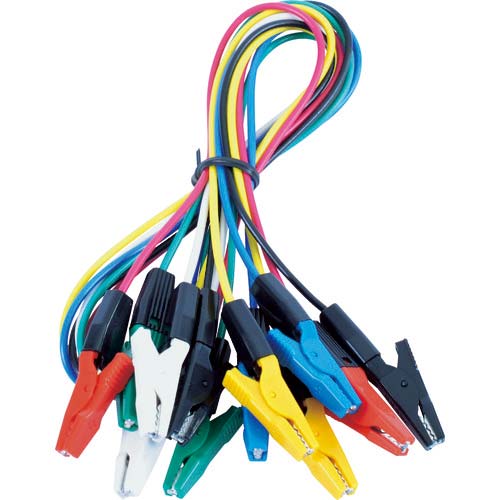 テイシン テストリードS 50cm モールドクリップS両端付 (6本入) TLA-22