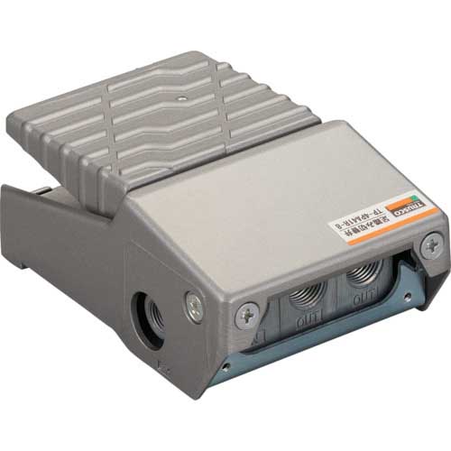 【廃番】TRUSCO 足踏み切替え弁 ロック付き ポート4 TP-4PA41R-8