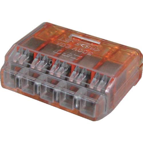 TRUSCO 差込形電線コネクタ極数5 (7個入) T-QL-5の通販｜現場市場