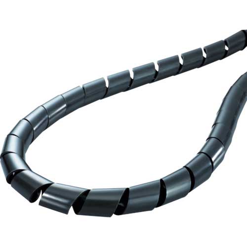 TYTON スパイラルチューブ (ポリエチレン製 耐候グレード) 黒 長さ50m TS-8-W