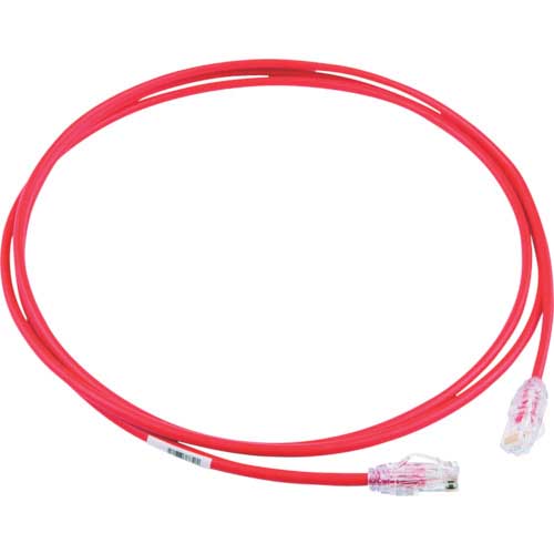 PANDUIT カテゴリ6A細径パッチコード 2m 赤 UTP28X2MRD