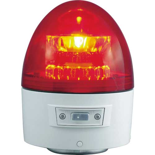 NIKKEI ニコカプセル VL11B型 LED回転灯 118パイ 赤 VL11B-003AR