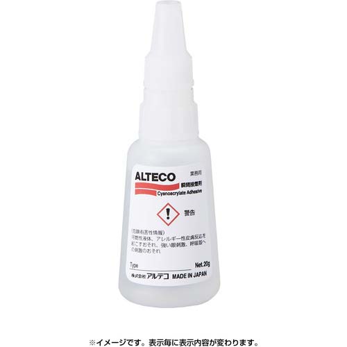 アルテコ 工業用 瞬間接着剤 W1 20g (木材/多孔質材用)中粘度タイプ W1-20G