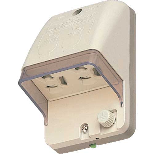 Panasonic フル接地防水ダブルコンセント WK4105P