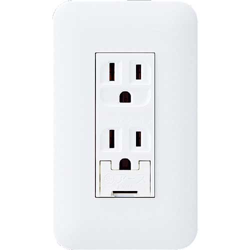 Panasonic コスモワイド埋込アースターミナル付接地ダブルコンセント WTP113238WP