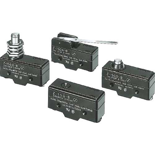 OMRON マイクロスイッチ 逆動作 ヒンジ ローラー 短レバー形 ねじ締端子 Z-15GM22-B