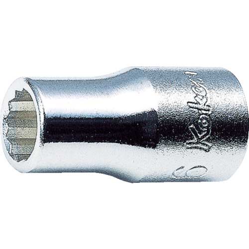 Ko-ken 12角ソケット 対辺3/8 差込角6.35 全長22 2405A-3/8