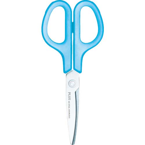 【廃番】プラス )ハサミ フィットカットカーブ SC-175SL 左右対称グリップ ブルー 左手用 34520