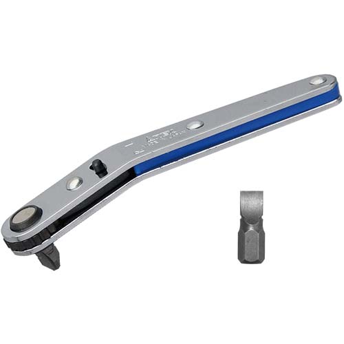 アネックス オフセット式ラチェットドライバー ベントダウンヘッド型 刃先:+2×-6 全長108mm 436