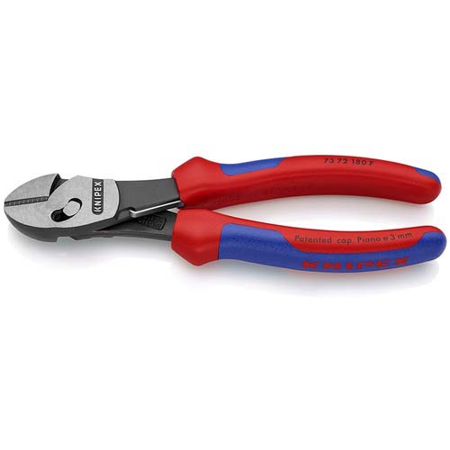 KNIPEX ツインフォースニッパー バネ付 180mm 7372-180F