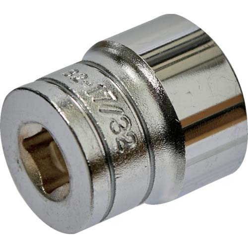 KTC 6.3sq.ソケット(六角) 対辺寸法17/32inch 差込角6.35mm 全長21.5mm B2-17/32