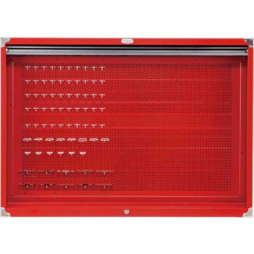 TONE 整備用工具セット シャッター付きサービスボード 間口1086×奥行124×高さ772mm セット内容:シャッター付ボード C60B