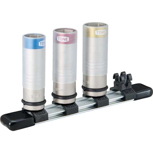 TONE プロトテクター付きインパクト用薄型ホイルナットソケットセット HAP403N
