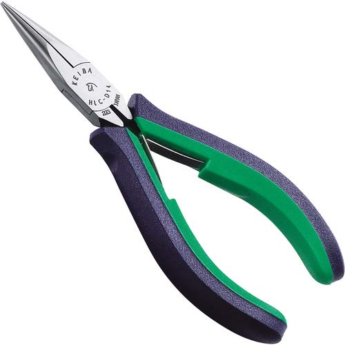 KEIBA ラジオペンチ・溝なし 2com.ハンドル 120 HLC-D14