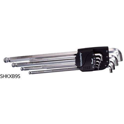 スーパー 首下ショートエクストラロングボールポイント六角棒レンチ 4mm SHKXB4