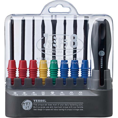 VESSEL ファミドラ8 No.TD-800(差替軸8本組) TD-800